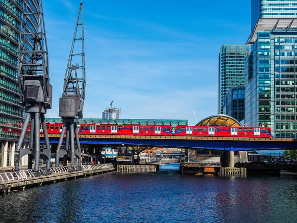 DLR train in London (HDR) — Stock Photo, Image