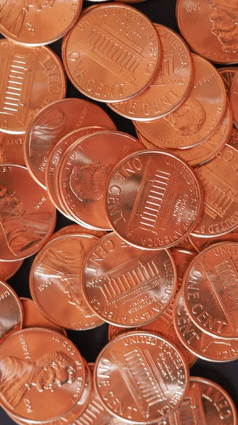 달러 동전 1 센트 밀 페니 센트 — 스톡 사진