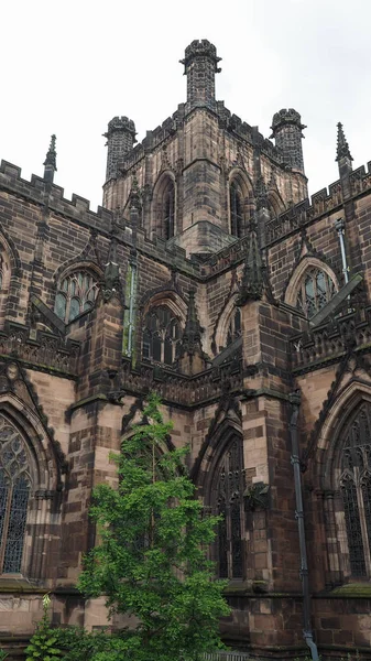 Chester Cathedral in Chester - verticale — Stockfoto