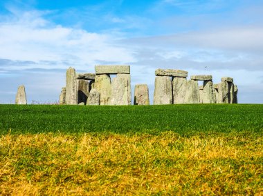 HDR Stonehenge anıt Wiltshire'deki/daki oteller