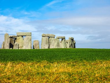 HDR Stonehenge anıt Wiltshire'deki/daki oteller