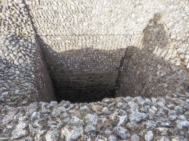 Eski Sarum kalesi kalıntıları Salisbury