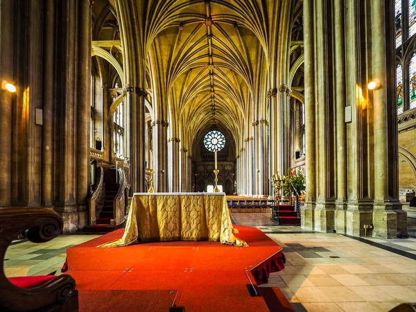 HDR Bristol Cathedral in Bristol — Stock Photo, Image