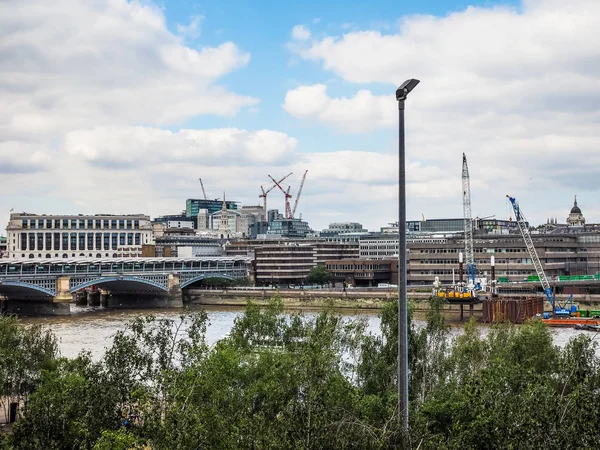 Ποταμό Τάμεση στο Λονδίνο (Hdr) — Φωτογραφία Αρχείου