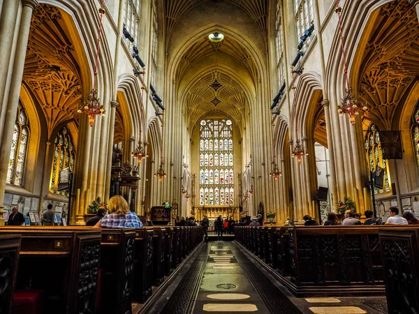 Abadia de Banho HDR em Bath — Fotografia de Stock