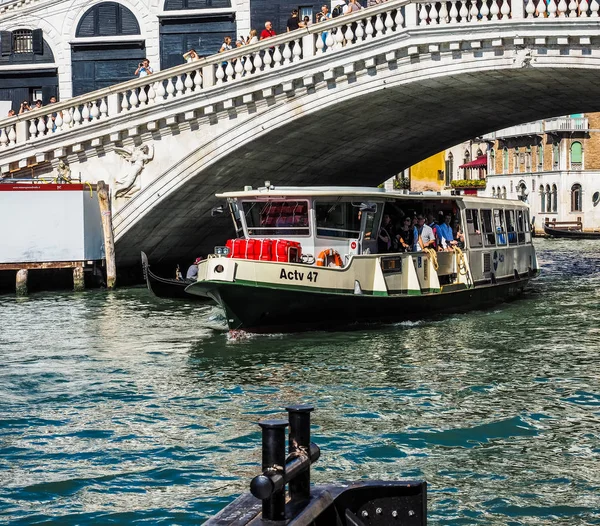 HDR Rialto Bridge in Venice — Stock Photo, Image