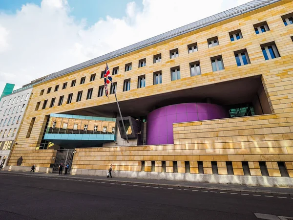 Brittiska ambassaden i Berlin (Hdr) — Stockfoto