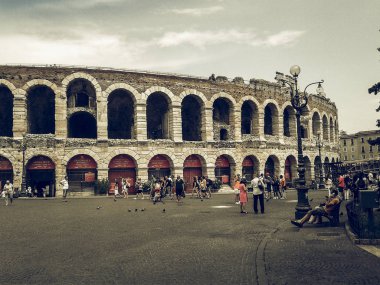 Verona Arena Roma amfi vintage desaturated