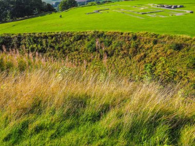 Salisbury harabelerde HDR eski Sarum Katedrali