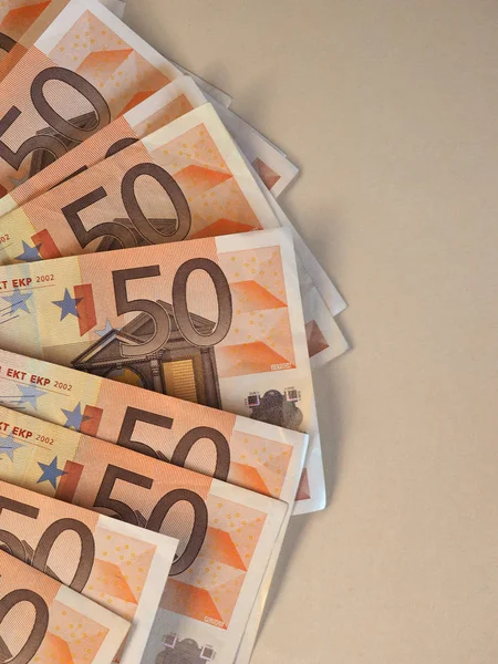 Euro (Eur) Notlar, Avrupa Birliği (AB) kopya alanı ile — Stok fotoğraf