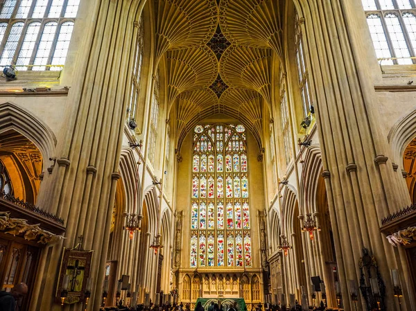 Abadia de Banho HDR em Bath — Fotografia de Stock