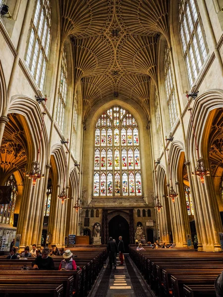 HDR Bath Abbey in Bath — Stock Photo, Image