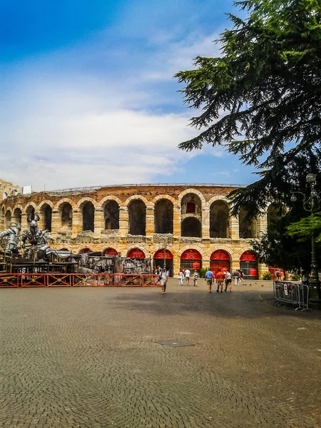 Hdr verona arena römisches amphitheater — Stockfoto