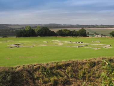 Eski Sarum katedral içinde Salisbury Harabeleri