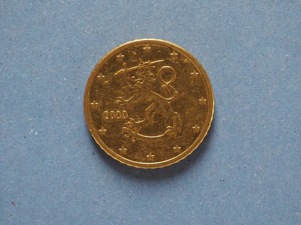 Pièce de 50 cents, Union européenne, Finlande — Photo