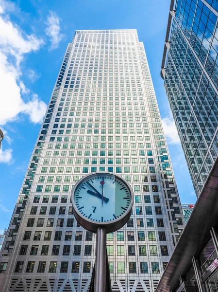 Canary Wharf en Londres (HDR ) — Foto de Stock