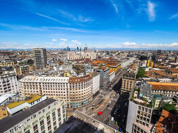Luftaufnahme von Mailand, Italien (hdr) — Stockfoto