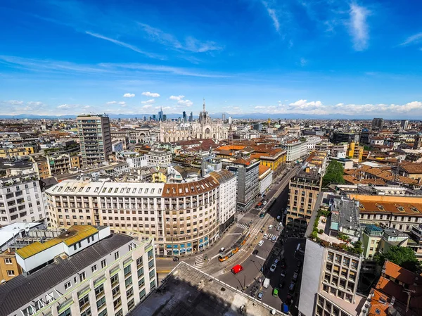 Ilmakuva Milano, Italia (HDR ) — kuvapankkivalokuva