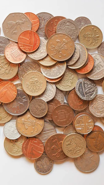 Lirası paraları - dikey — Stok fotoğraf