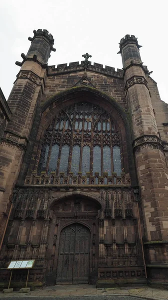 Chester Cathedral in Chester - vertical — Stock Photo, Image