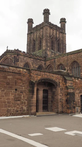 Chester kathedrale in chester - senkrecht — Stockfoto