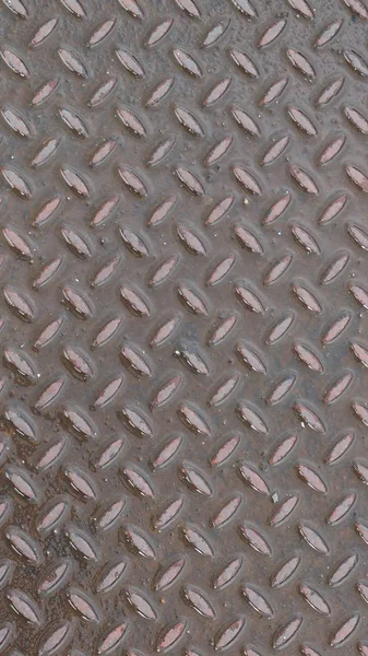 グレー スチール ダイヤモンド板の背景 - 縦 — ストック写真