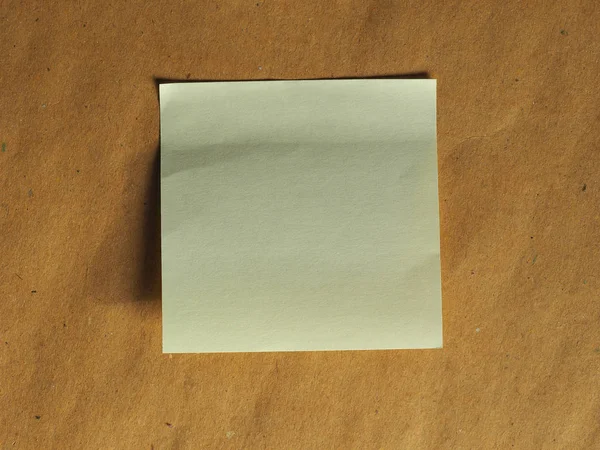 Postit over bruin met kopie ruimte — Stockfoto