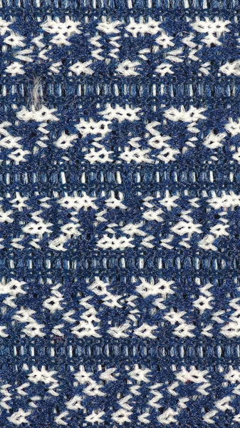蓝色织物背景-垂直 — 图库照片