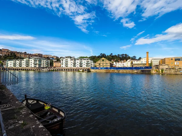 Hdr bristol hafen in bristol — Stockfoto