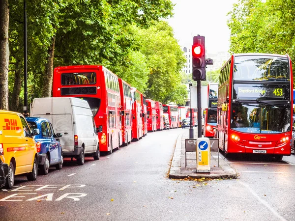 Double decker bus (HDR) — Stock Photo, Image