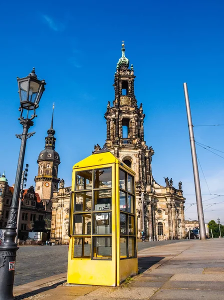 Dresden Hofkirche (HDR) — Stok fotoğraf