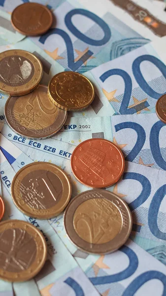 Billetes en euros — Foto de Stock