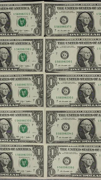 Долар банкноти 1 долар — стокове фото