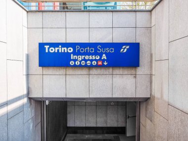 Torino Porta Susa istasyonu (Hdr)