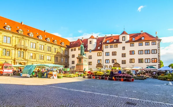 Mercado en Stuttgart Alemania (HDR ) — Foto de Stock