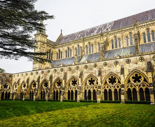 HDR Catedral de Salisbury en Salisbury — Foto de Stock