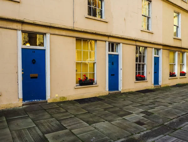 HDR Vista do centro da cidade velha de Bath — Fotografia de Stock