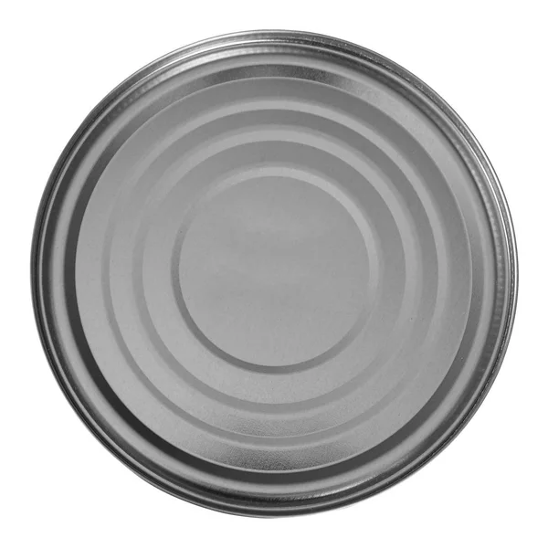 Tin can isolated over white — Stock Photo, Image