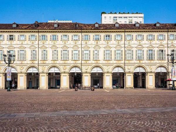 Piazza San Carlo in Turin (HDR) — Stock Photo, Image