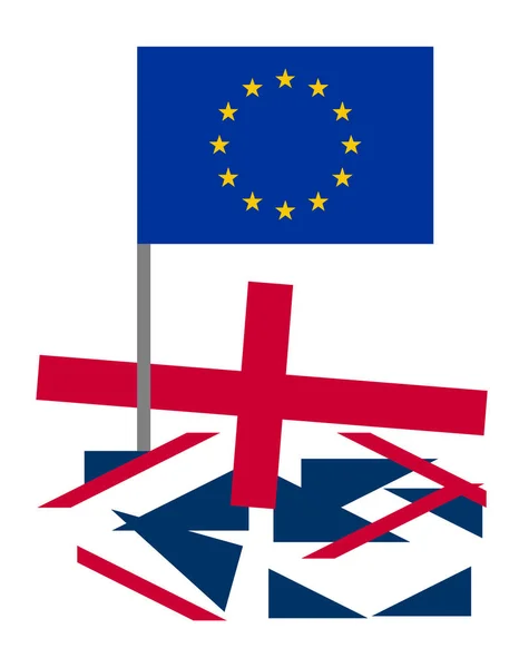 Hårda brexit Uk — Stockfoto