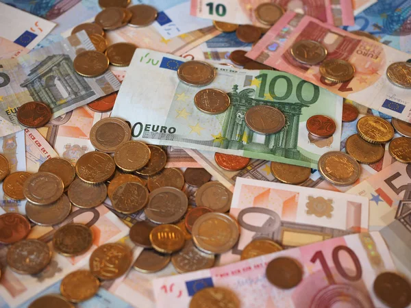 Euro (Eur) sedlar och mynt, Europeiska unionen (Eu) — Stockfoto