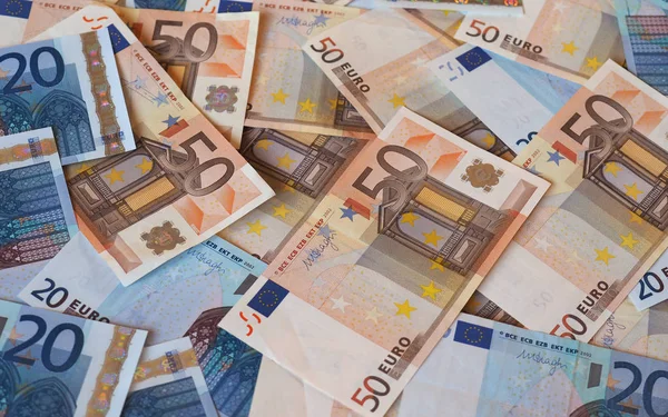 Euro (Eur) anteckningar, Europeiska unionen (Eu) — Stockfoto