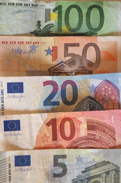 Euro (Eur) Notlar, Avrupa Birliği (AB) — Stok fotoğraf