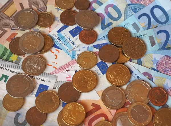 Billets et pièces en euros (EUR), Union européenne (UE) ) — Photo