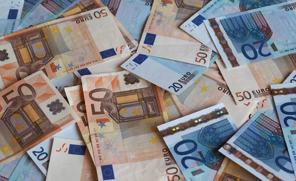 Euro (EUR) notes, European Union (EU) — Stock Photo, Image