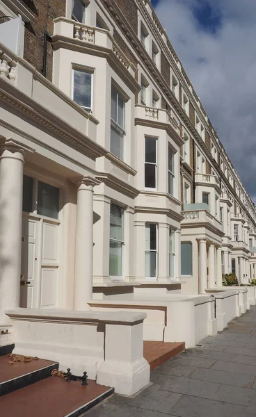 Casas em terraços em Londres — Fotografia de Stock