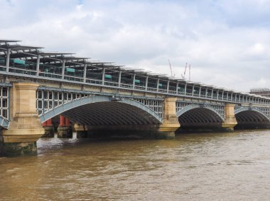 Blackfriars bridge in London clipart