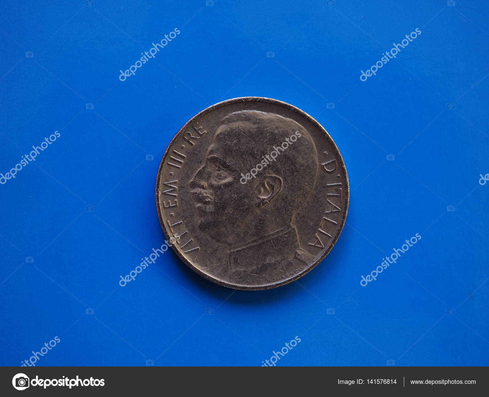 50 Cents Coin Kingdom Of Italy Over Blue Stock Photo Image By C Claudiodivizia 50 Cents Coin Kingdom Of Italy Over Blue Stock Photo Image By C Claudiodivizia