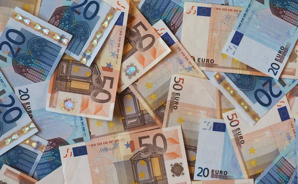 Euro (EUR) notes, European Union (EU) — Stock Photo, Image