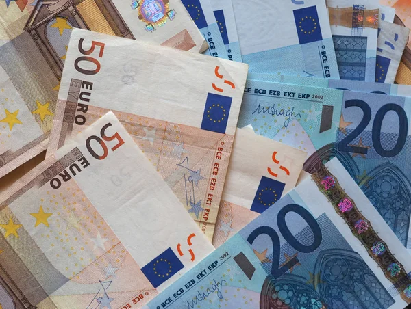 Euro-Banknoten, Europäische Union (EU)) — Stockfoto